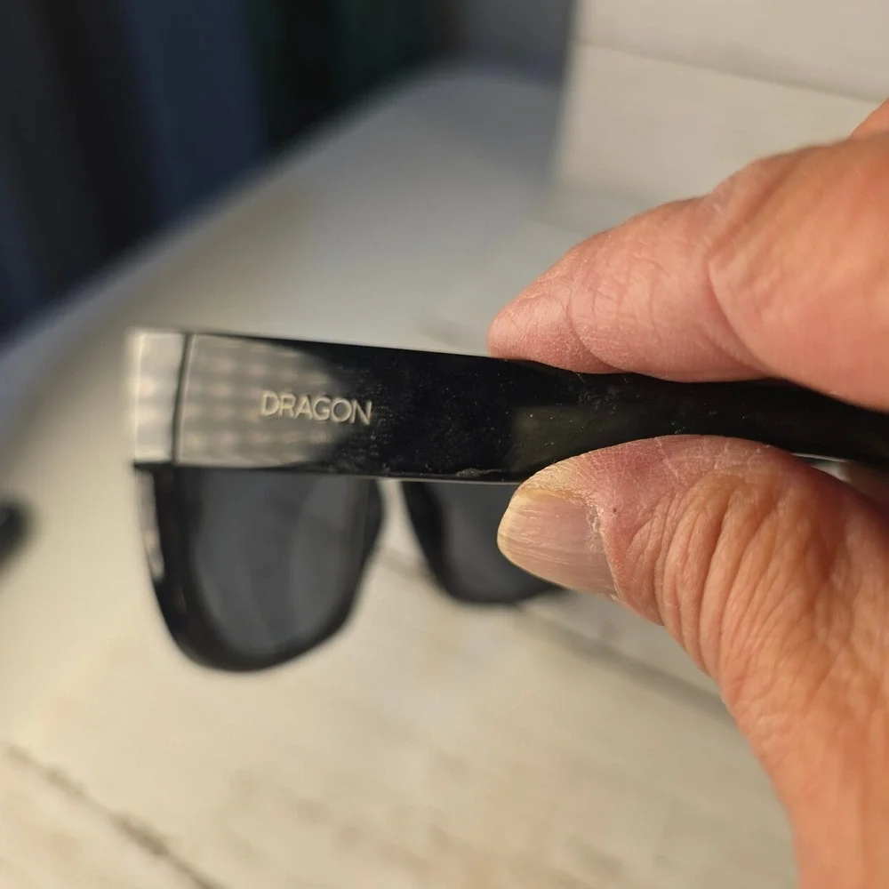 Dragon Rune XL Sunglasses Matte Black‎ Square Frame Dark Grey Lens 60 18 135